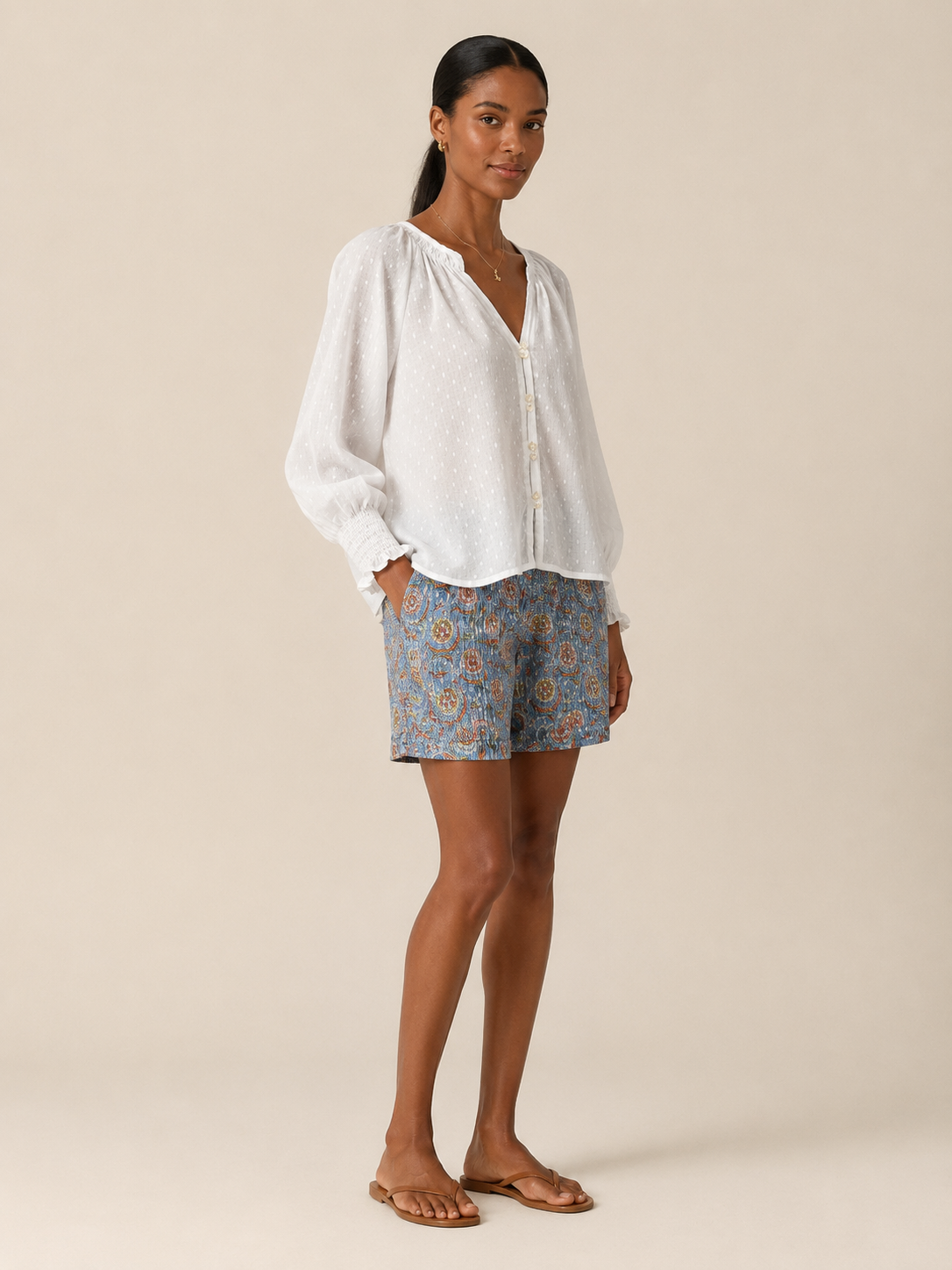 Dobby long sleeve shirt