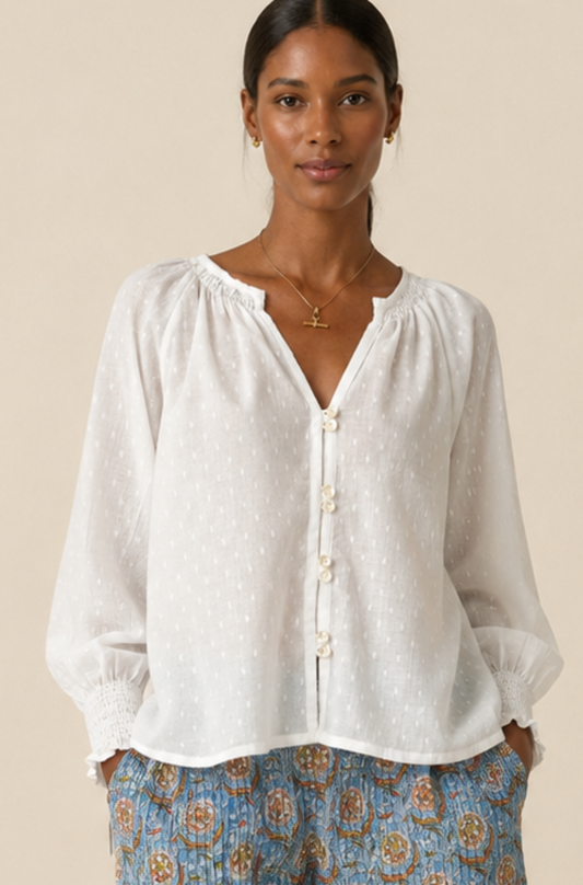Dobby long sleeve shirt